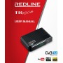 Redline T10 Ψηφιακός Δέκτης Mpeg-4 HD (720p) με Λειτουργία PVR (Εγγραφή σε USB) Σύνδεσεις SCART / USB