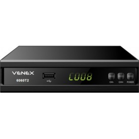 Venex 6060T2 Ψηφιακός Δέκτης Mpeg-4 HD (720p) με Λειτουργία PVR (Εγγραφή σε USB) Σύνδεσεις SCART / HDMI / USB Venex 6060T2 Ψηφιακός Δέκτης Mpeg-4 HD (720p) με Λειτουργία PVR (Εγγραφή σε USB) Σύνδεσεις SCART / HDMI / USB