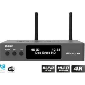 Edision Δορυφορικός Αποκωδικοποιητής OS MIO+ 4K UHD DVB-C / DVB-S2 / DVB-S2X / DVB-T2 με Λειτουργία Εγγραφής PVR και Ενσωματωμέν Edision Δορυφορικός Αποκωδικοποιητής OS MIO+ 4K UHD DVB-C / DVB-S2 / DVB-S2X / DVB-T2 με Λειτουργία Εγγραφής PVR και Ενσωματωμέν