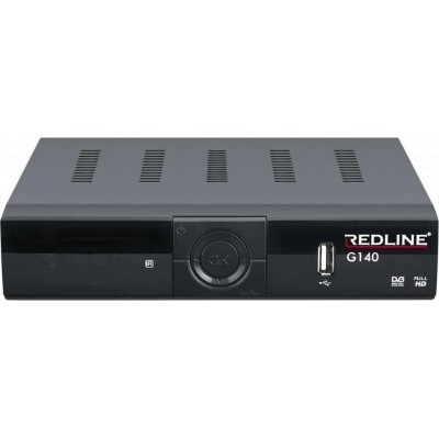 Redline Δορυφορικός Αποκωδικοποιητής G140 HD Plus Full HD (1080p) DVB-S2 με Ενσωματωμένο Wi-Fi σε Μαύρο Χρώμα