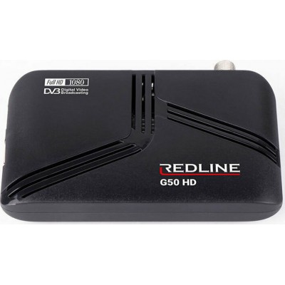 Redline Δορυφορικός Αποκωδικοποιητής G50 HD Full HD (1080p) DVB-S2 με Λειτουργία Εγγραφής PVR σε Μαύρο Χρώμα