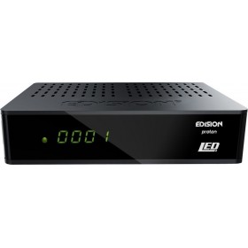 Edision Δορυφορικός Αποκωδικοποιητής Proton Led Full HD (1080p) DVB-S2 με Λειτουργία Εγγραφής PVR σε Μαύρο Χρώμα Edision Δορυφορικός Αποκωδικοποιητής Proton Led Full HD (1080p) DVB-S2 με Λειτουργία Εγγραφής PVR σε Μαύρο Χρώμα