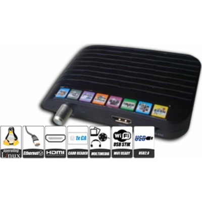 Δορυφορικός Αποκωδικοποιητής iNET Mini Wizard Ca HD HD (720p) DVB-S / DVB-S2 με Λειτουργία Εγγραφής PVR και Ενσωματωμένο Wi-Fi σ