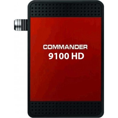 Commander Δορυφορικός Αποκωδικοποιητής 9100 HD Full HD (1080p) DVB-S2 με Λειτουργία Εγγραφής PVR σε Μαύρο Χρώμα