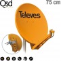 Televes 7902 QSD Δορυφορικό Πιάτο 75cm από Αλουμίνιο