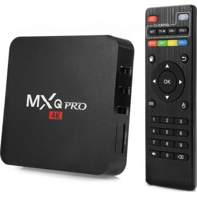 TV Box MXQ Pro 4K 4K UHD με WiFi USB 2.0 16GB RAM και 256GB Αποθηκευτικό Χώρο με Λειτουργικό Android 11.1