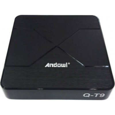 Andowl TV Box Q-T9 4K UHD με WiFi USB 3.0 4GB RAM και 64GB Αποθηκευτικό Χώρο με Λειτουργικό Android 10.0