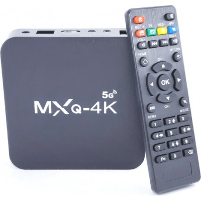 TV Box MXQ 4K 5G 4K UHD με WiFi USB 2.0 4GB RAM και 64GB Αποθηκευτικό Χώρο με Λειτουργικό Android