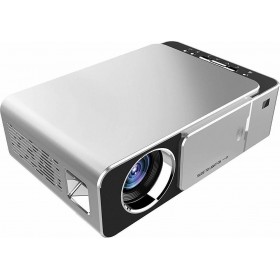 T6 Mini Projector Τεχνολογίας Προβολής LCD Λάμπας LED με Φυσική Ανάλυση 1280 x 780 και Φωτεινότητα 3500 Ansi Lumens Ασημί