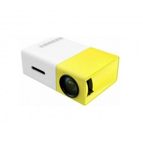 YG-300 Projector Τεχνολογίας Προβολής LCD Λάμπας LED με Φυσική Ανάλυση 320 x 240 και Φωτεινότητα 600 Ansi Lumens Κίτρινος
