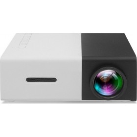 YG-300 Projector Τεχνολογίας Προβολής LCD Λάμπας LED με Φυσική Ανάλυση 320 x 240 και Φωτεινότητα 600 Ansi Lumens Μαύρος