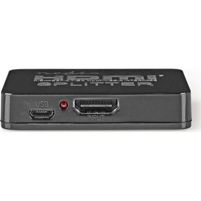 Nedis VSPL34002BK UHD HDMI Splitter 1 είσοδος/2 έξοδοι