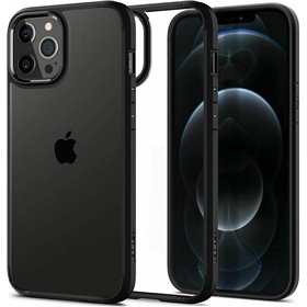 Spigen Ultra Hybrid Back Cover Πλαστικό Matte Black (iPhone 12 / 12 Pro) Spigen Ultra Hybrid Back Cover Πλαστικό Matte Black (iPhone 12 / 12 Pro)