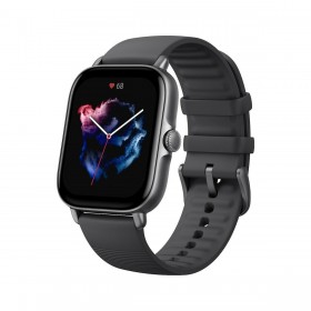 Amazfit GTS 3 Aluminium 43mm Αδιάβροχο Smartwatch με Παλμογράφο (Graphite Black)