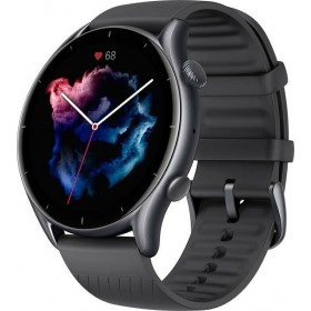 Amazfit GTR 3 Aluminium 46mm Αδιάβροχο Smartwatch με Παλμογράφο (Thunder Black)