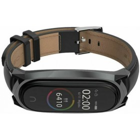 Tech Protect Herms Λουράκι Leather Μαύρο (Mi Band 5)