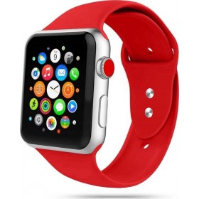 Tech-Protect Smoothband/Iconband Λουράκι Σιλικόνης Κόκκινο (Apple Watch 42/44mm)