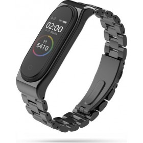 Λουράκι Μεταλλικό Μαύρο (Mi Band 3/4)