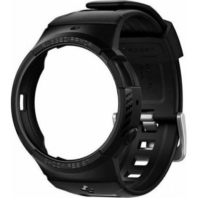 Spigen Rugged Armor Pro Θήκη Σιλικόνης σε Μαύρο χρώμα για το Galaxy Watch Active 2 44mm