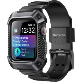 Supcase Unicorn Beetle Pro Πλαστική Θήκη σε Μαύρο χρώμα για το Apple Watch 44mm