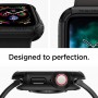 Spigen Tough Armor Θήκη Σιλικόνης σε Μαύρο χρώμα για το Apple Watch 44mm