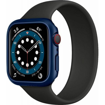 Spigen Thin Fit Πλαστική Θήκη με Τζαμάκι Metallic Blue για το Apple Watch 40mm