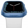 Spigen Thin Fit Πλαστική Θήκη με Τζαμάκι Metallic Blue για το Apple Watch 45mm