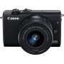 Canon Mirrorless Φωτογραφική Μηχανή EOS M200 Crop Frame Kit (EF-M 15-45mm F3.5-6.3 IS STM) Black