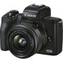 Canon Mirrorless Φωτογραφική Μηχανή EOS M50 Mark II Crop Frame Kit (EF-M 15-45mm F3.5-6.3 IS STM) Black