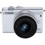 Canon Mirrorless Φωτογραφική Μηχανή EOS M200 Crop Frame Kit (EF-M 15-45mm F3.5-6.3 IS STM) White