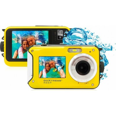 GoXtreme Reef Compact Φωτογραφική Μηχανή 8MP με Οθόνη 2.7" και Ανάλυση Video Full HD (1080p) Κίτρινη