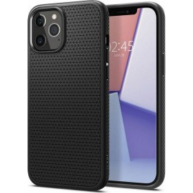 Spigen Liquid Air Back Cover Σιλικόνης Μαύρο (iPhone 12 / 12 Pro) Spigen Liquid Air Back Cover Σιλικόνης Μαύρο (iPhone 12 / 12 Pro)