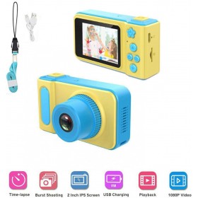 TD-KD001 Compact Φωτογραφική Μηχανή 0.3MP με Οθόνη 2" Κίτρινη / Μπλε