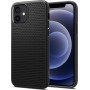 Spigen Liquid Air Back Cover Σιλικόνης Μαύρο (iPhone 12 / 12 Pro)