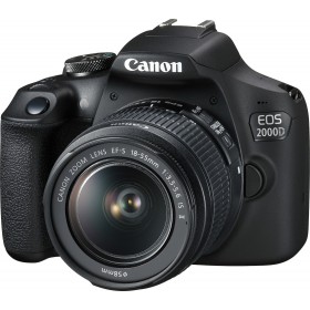 Canon DSLR Φωτογραφική Μηχανή EOS 2000D Crop Frame Kit (EF-S 18-55mm F3.5-5.6 IS ΙΙ) Black Canon DSLR Φωτογραφική Μηχανή EOS 2000D Crop Frame Kit (EF-S 18-55mm F3.5-5.6 IS ΙΙ) Black