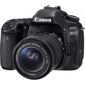 Canon DSLR Φωτογραφική Μηχανή EOS 80D Crop Frame Kit (EF-S 18-55mm F3.5-5.6 IS STM) Black Canon DSLR Φωτογραφική Μηχανή EOS 80D Crop Frame Kit (EF-S 18-55mm F3.5-5.6 IS STM) Black