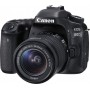 Canon DSLR Φωτογραφική Μηχανή EOS 80D Crop Frame Kit (EF-S 18-55mm F3.5-5.6 IS STM) Black