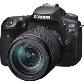 Canon DSLR Φωτογραφική Μηχανή EOS 90D Crop Frame Kit (EF-S 18-135mm F3.5-5.6 IS USM) Black Canon DSLR Φωτογραφική Μηχανή EOS 90D Crop Frame Kit (EF-S 18-135mm F3.5-5.6 IS USM) Black