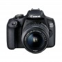 Canon DSLR Φωτογραφική Μηχανή EOS 2000D Crop Frame Kit (EF-S 18-55mm F3.5-5.6 SEE) Black