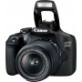 Canon DSLR Φωτογραφική Μηχανή EOS 2000D Crop Frame Kit (EF-S 18-55mm F3.5-5.6 IS ΙΙ + Shoulder Bag + SD Card) Black