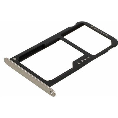 SIM Tray Μαύρο για Huawei P10 Lite