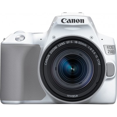 Canon DSLR Φωτογραφική Μηχανή EOS 250D Crop Frame Kit (EF-S 18-55mm F4-5.6 IS STM) White