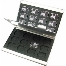 Μεταλλική Θήκη Φύλαξης 24 microSD Καρτών SilverΚωδικός: GMG-100845 