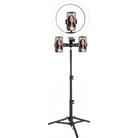 Ring Light Selfie Ring LED Light 25.4cm 6000K4000K3000KK με Τρίποδο Δαπέδου και Βάση για ΚινητόΚωδικός: 320227 