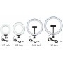 Puluz Ring Light LED Ring Light 12cm 12cm 3200-6500K με Επιτραπέζια Βάση Στήριξης