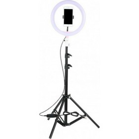 Ring Light Ring Lamp Light LED USB Tripod 33cm 2700-5500K με Τρίποδο Δαπέδου και Βάση για Κινητό