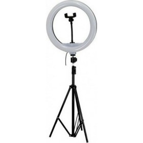 Ring Light YQ-320B 30cm 2500-4500K με Τρίποδο Δαπέδου και Βάση για Κινητό