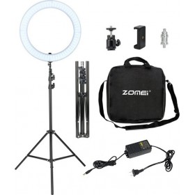 Zomei Ring Light LED Ring Light 45cm 5500K με Τρίποδο Δαπέδου και Βάση για Κινητό Zomei Ring Light LED Ring Light 45cm 5500K με Τρίποδο Δαπέδου και Βάση για Κινητό