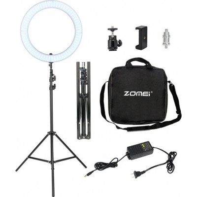 Zomei Ring Light LED Ring Light 45cm 5500K με Τρίποδο Δαπέδου και Βάση για Κινητό