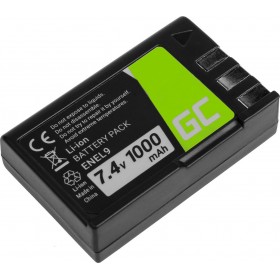Green Cell Μπαταρία Φωτογραφικής Μηχανής EN-EL9 1000mAh Συμβατή με Nikon Green Cell Μπαταρία Φωτογραφικής Μηχανής EN-EL9 1000mAh Συμβατή με Nikon